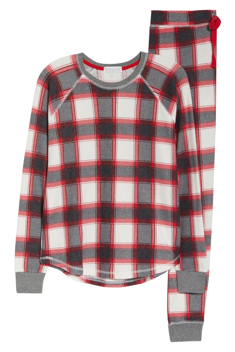 Thermal Pajamas, Alternate, color, RED