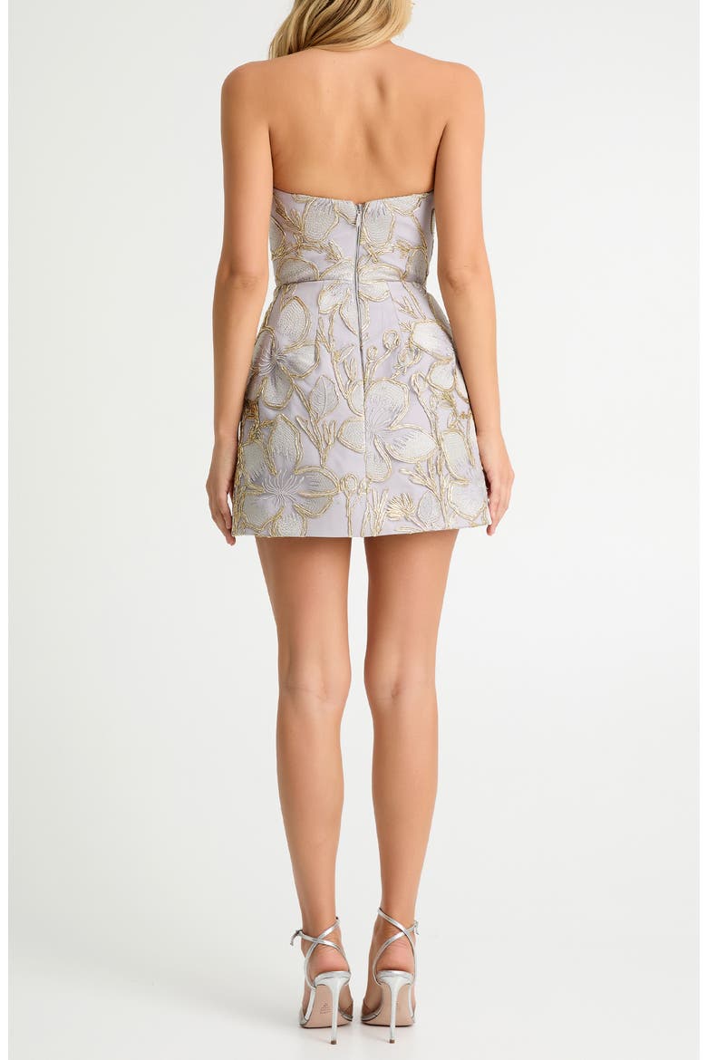 sam edelman floral embroidered strapless dress Sam Edelman Beaded Floral Strapless Mini Dress in White