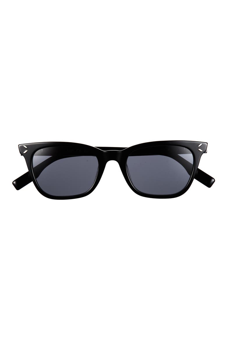 50mm Rectangular Sunglasses, Main, color, BLACK BLACK GREY
