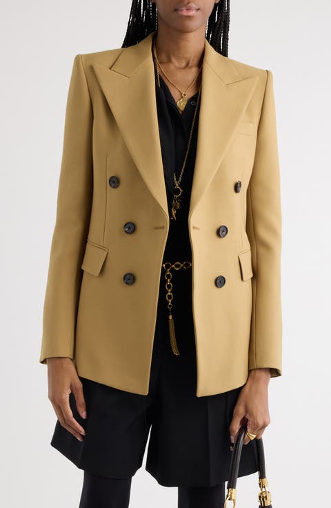 ジャケット Chloe Mustard Wool Blazer Chloe Corduroy Single Breasted Blazer With Flap Pockets