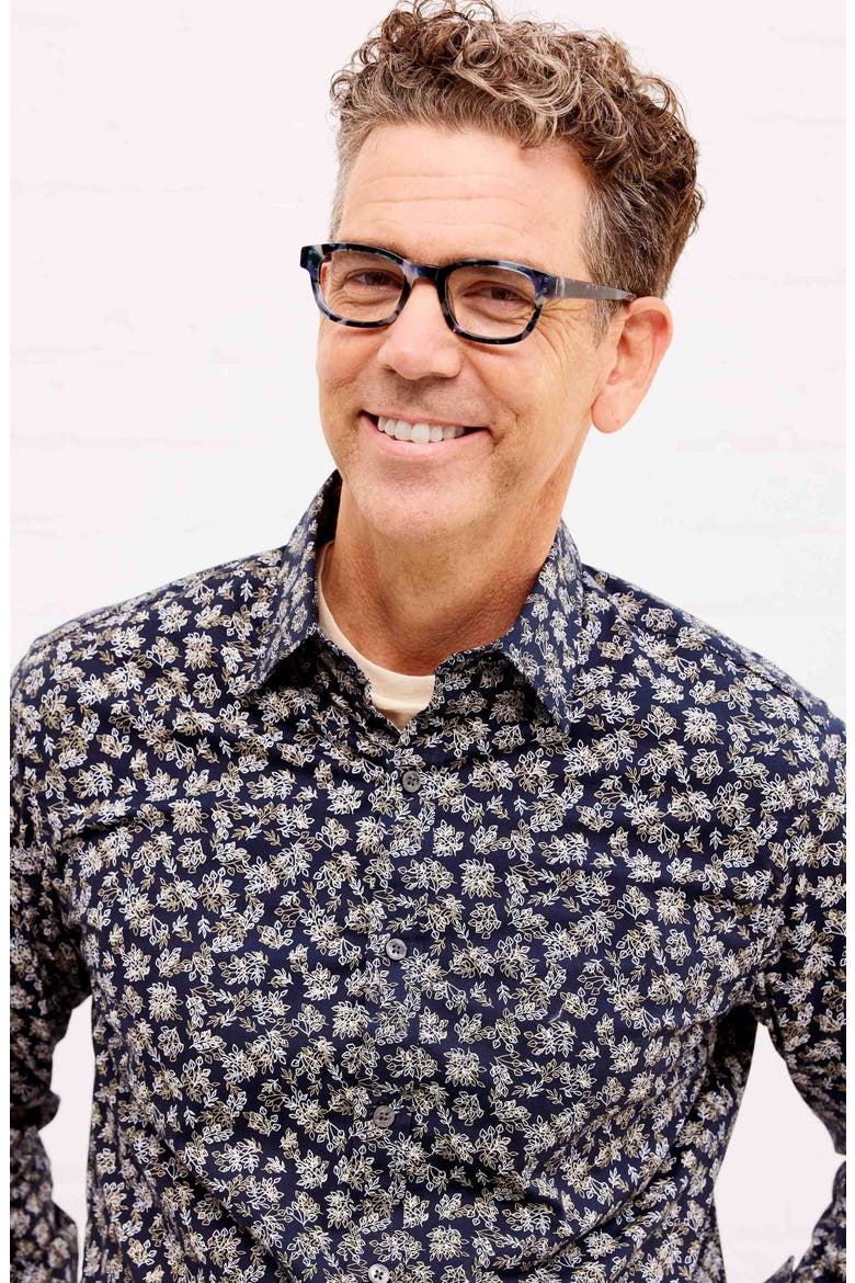 Biff 45mm Square Reading Glasses, Alternate, color, BLUEBERRY TORTOISE