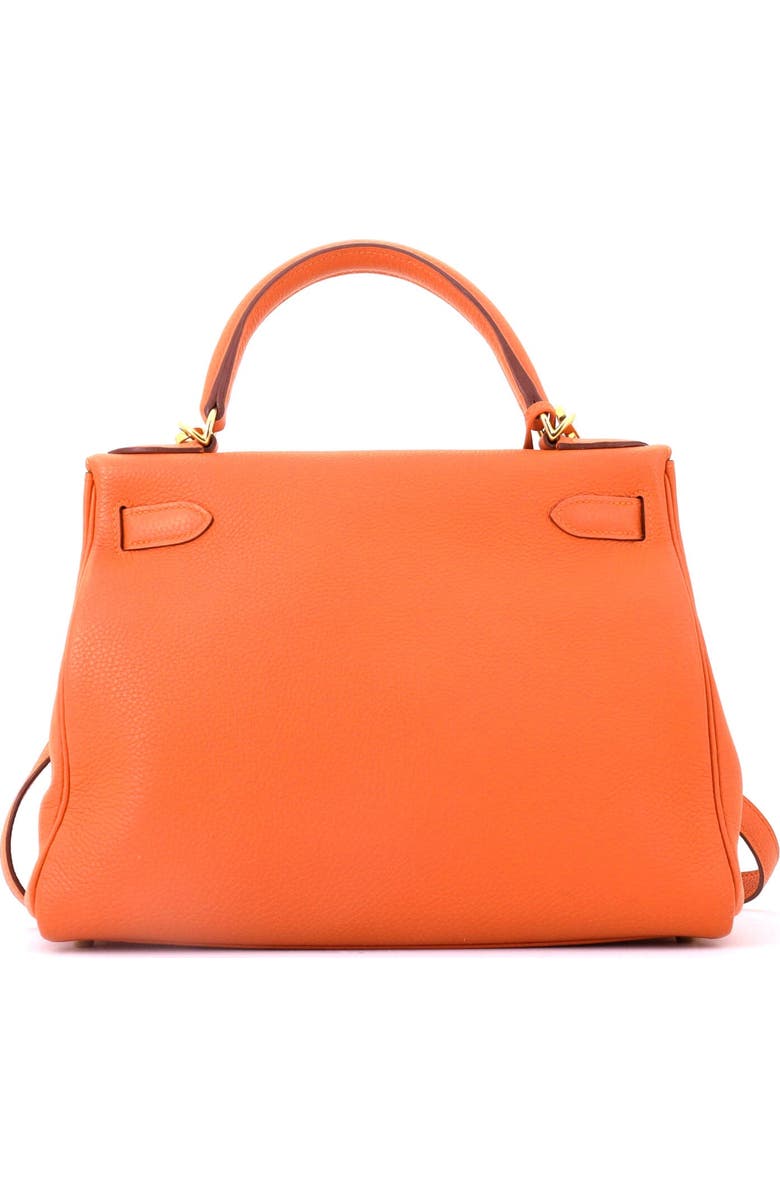 Pre-Owned Hermes Kelly Handbag Orange Togo with Gold Hardware 28, Alternate, color, Orange H