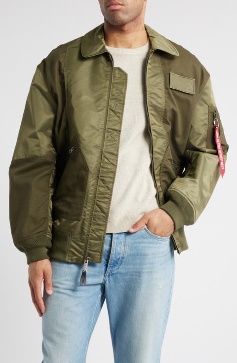 Alpha Industries CWU 36/P Mod Mixed Media Jacket | Nordstrom