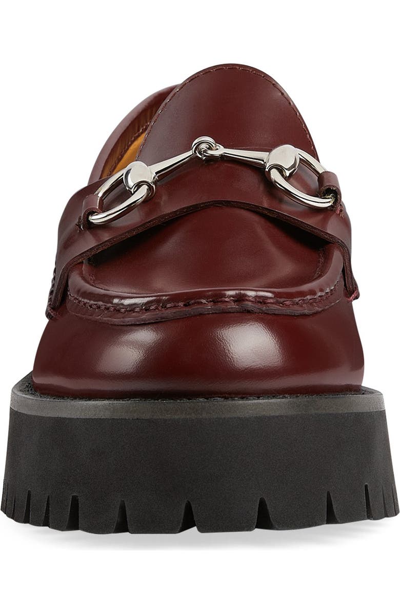 Gucci Sylke Horsebit Platform Loafer, Alternate, color, Vintage Bordeaux