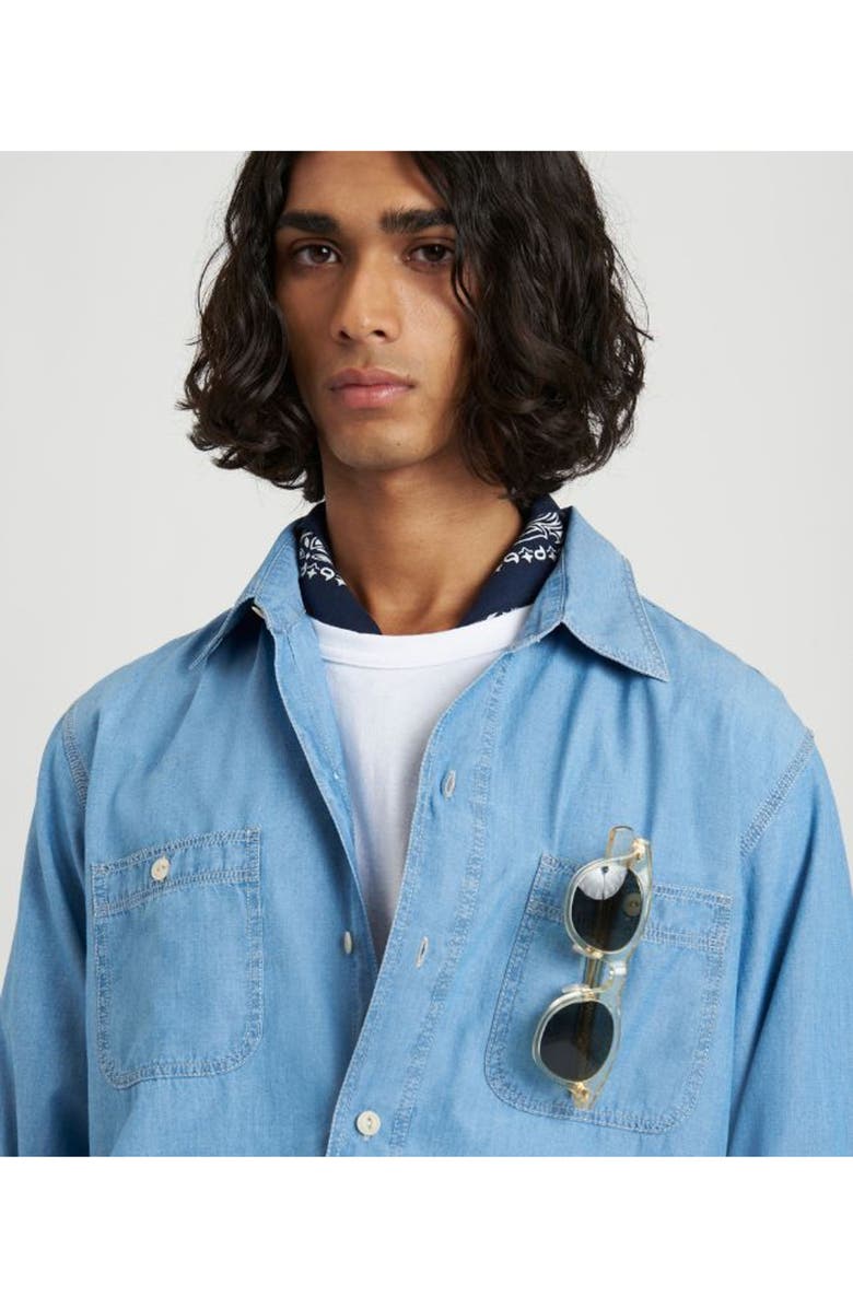 Fortela Workj Chambray Shirt, Alternate, color, Pale Blue