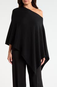 Nordstrom Wool & Cashmere Asymmetrical Poncho