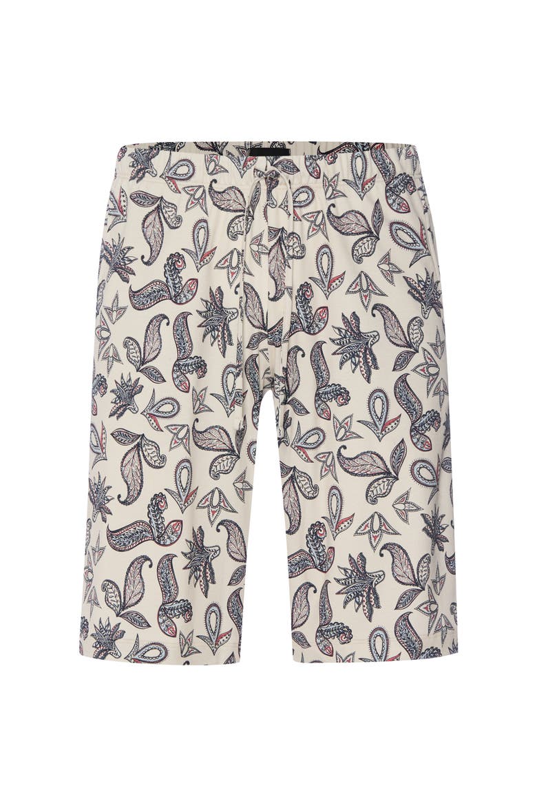 Night And Day Drawstring Cotton Shorts, Main, color, Maritime Paisley