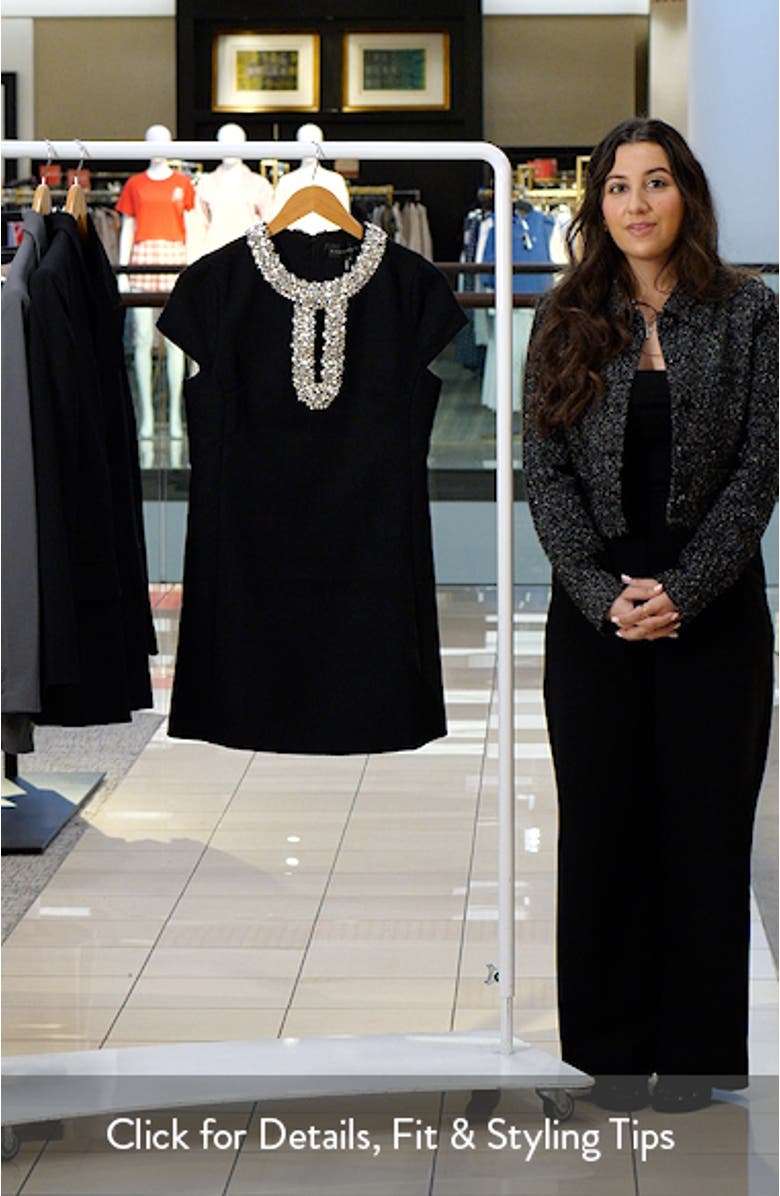 Embellished Shift Minidress, sales video thumbnail