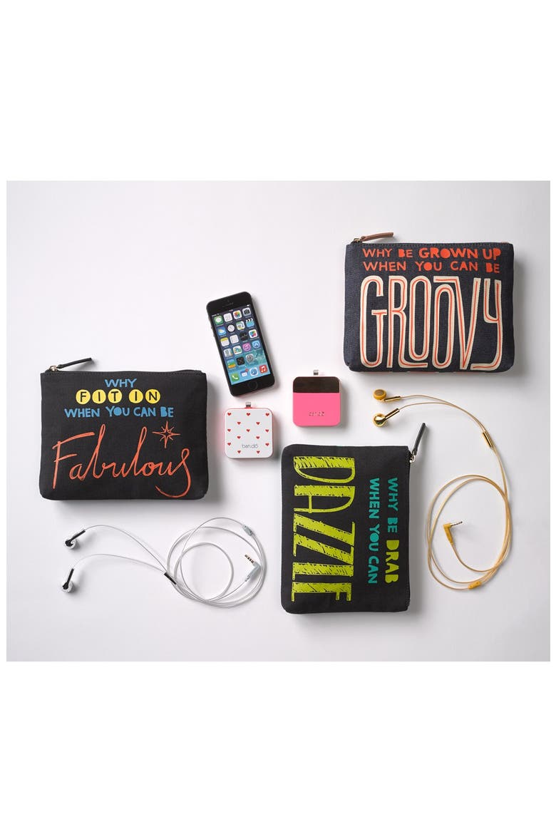 'Back Me Up' iPhone 5 Charger, Alternate, color, PINK/ METALLIC GOLD