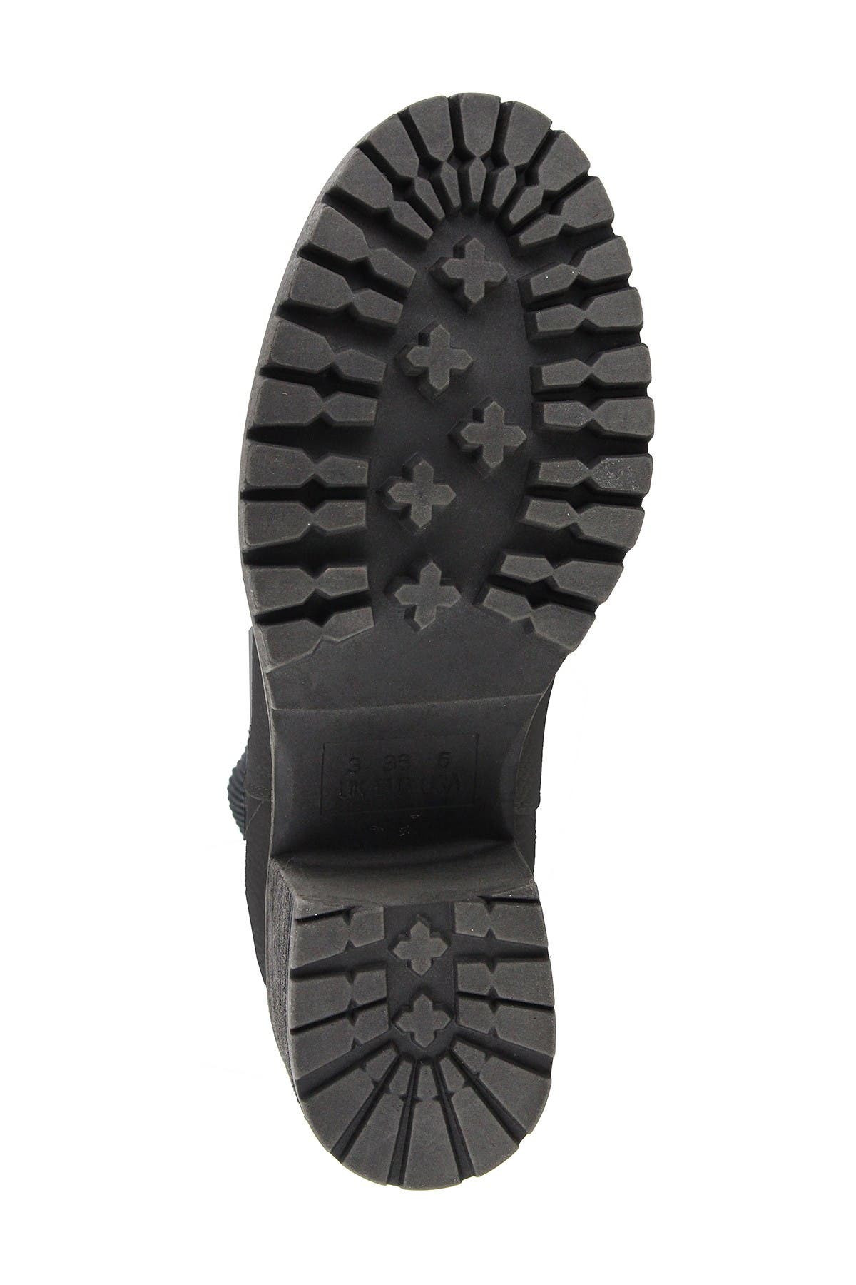 MIA Jody Ribbed Lug Sole Chelsea Boot, Alternate, color, Black