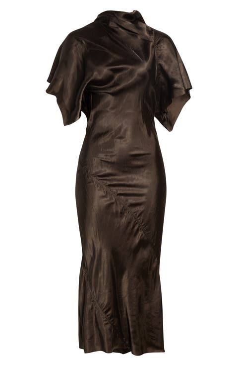 Seb Satin Midi Dress