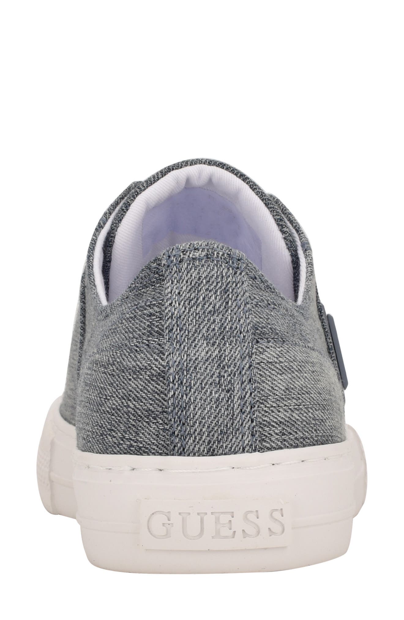 GUESS Pranzee Denim Cap Toe Sneaker, Alternate, color, 