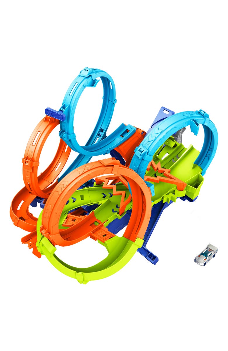 Hot Wheels Action 4-Loop Crash Out Track Playset, Alternate, color,