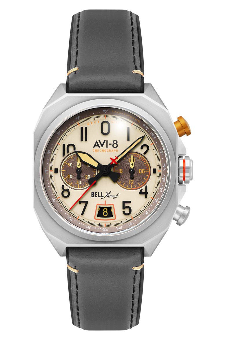 Bell X-1 Machbuster Chronograph Watch, 41mm, Main, color, CREAM