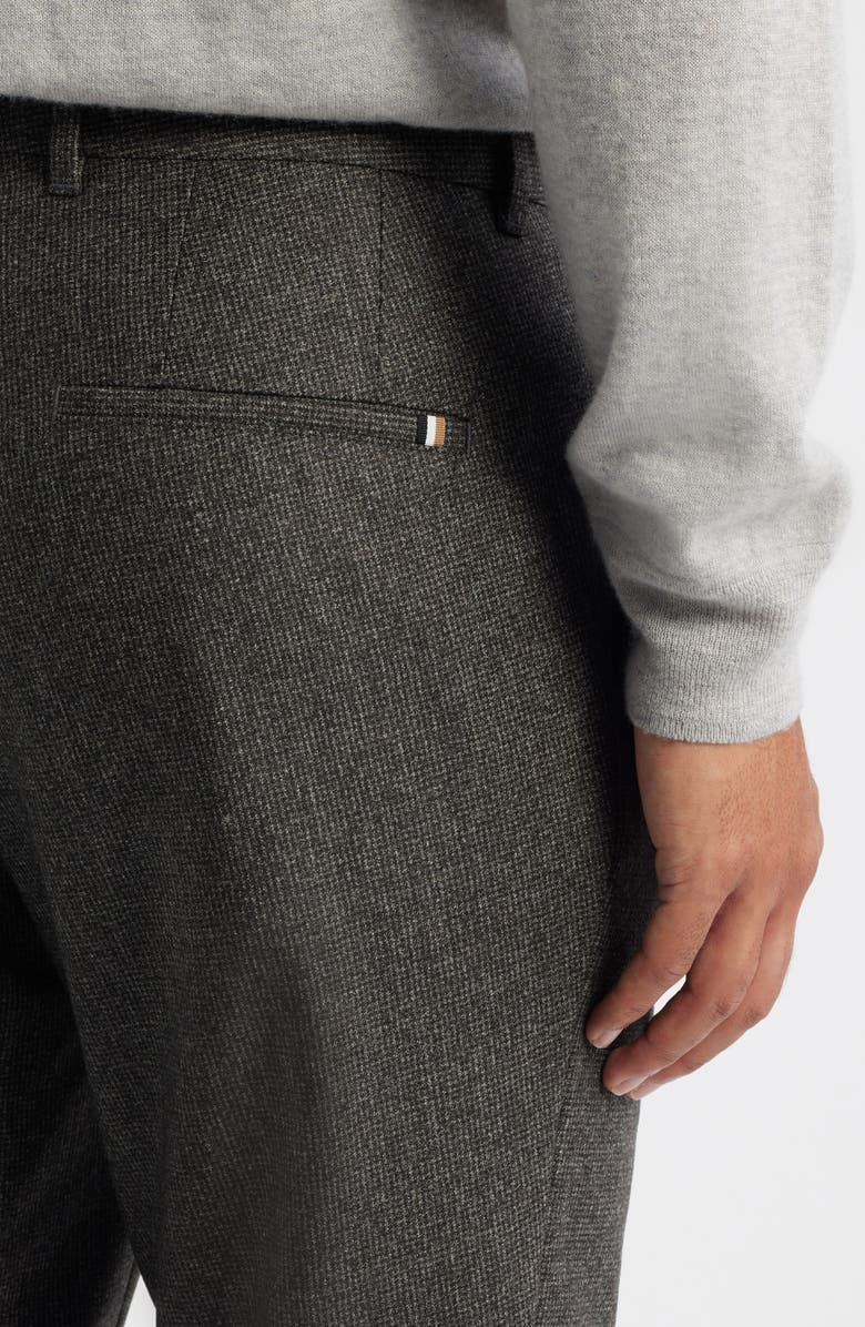 BOSS Genius Slim Fit Wool Suit Pants, Alternate, color, Dark Brown