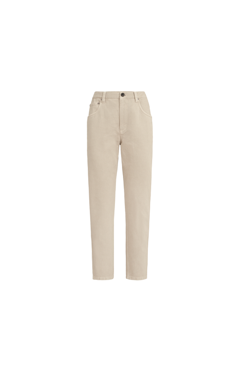 Straight five-pocket trousers