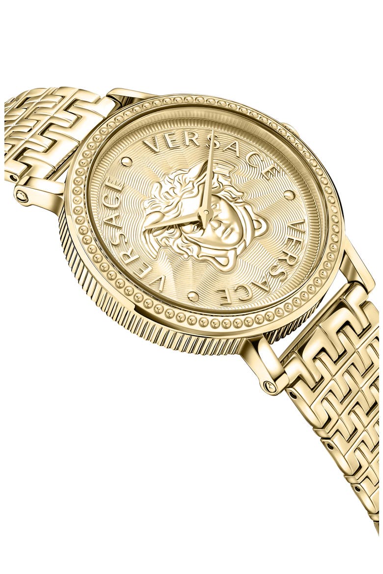 V-Dollar Bracelet Watch, 37mm, Alternate, color, IP YELLOW GOLD