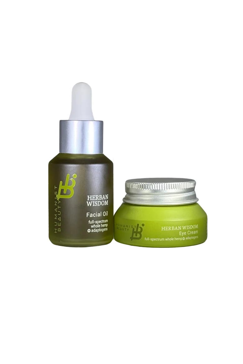 Herban Wisdom Eye Cream and Facial Oil Set, Main, color, None