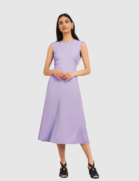 Hillier Ruched Waist Midi Dress