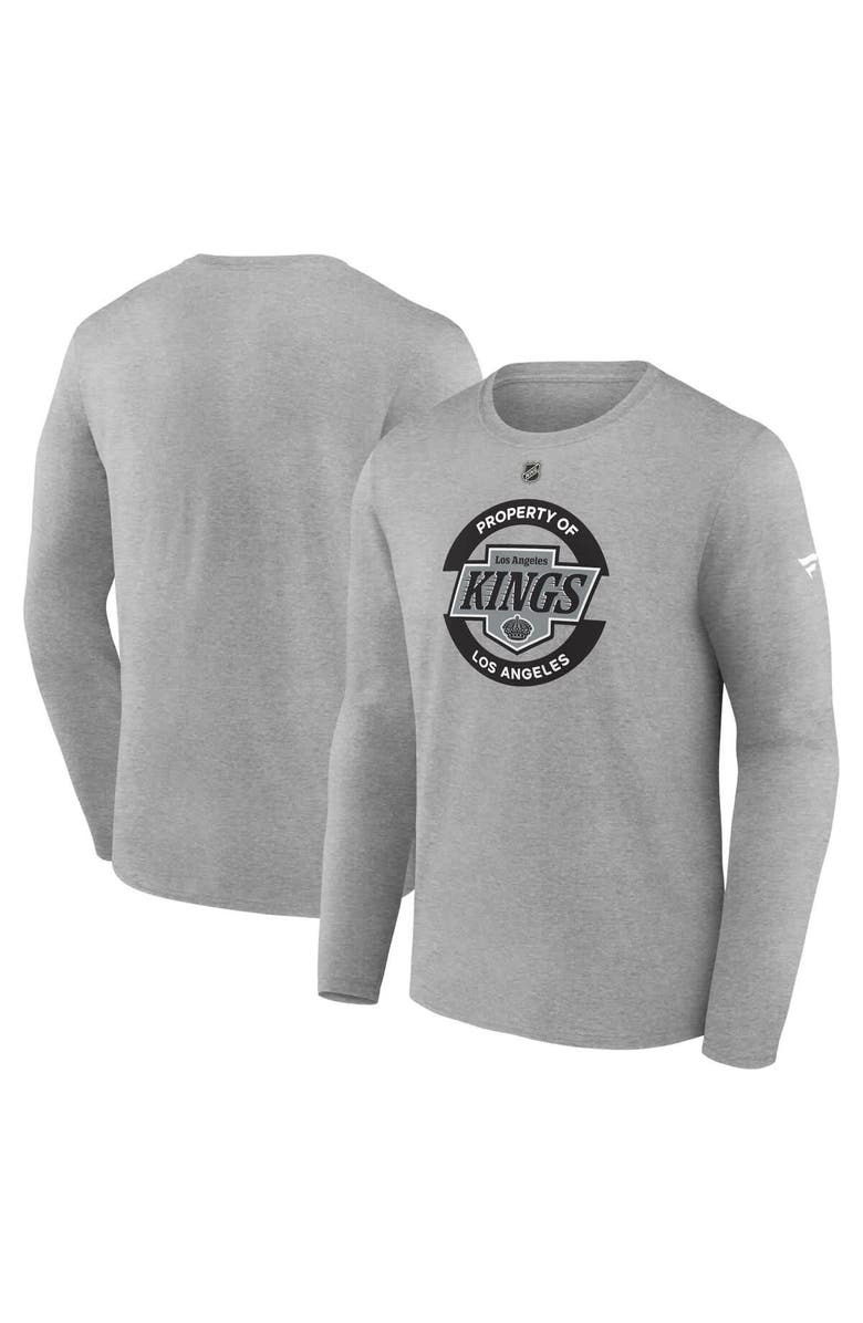 FANATICS Men's Fanatics Gray Los Angeles Kings Authentic Pro Practice Long Sleeve T-Shirt, Main, color, Gray