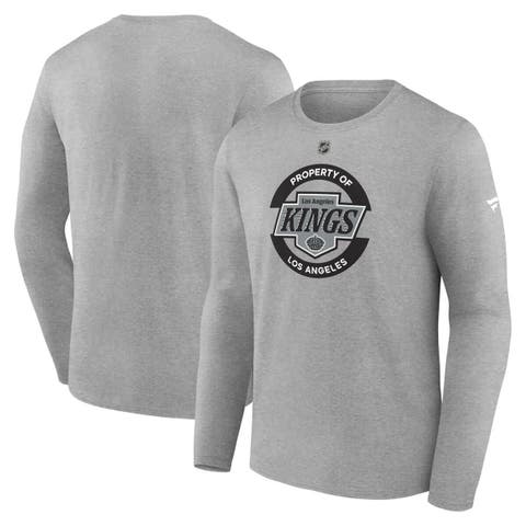 Men's Fanatics Gray Los Angeles Kings Authentic Pro Practice Long Sleeve T-Shirt