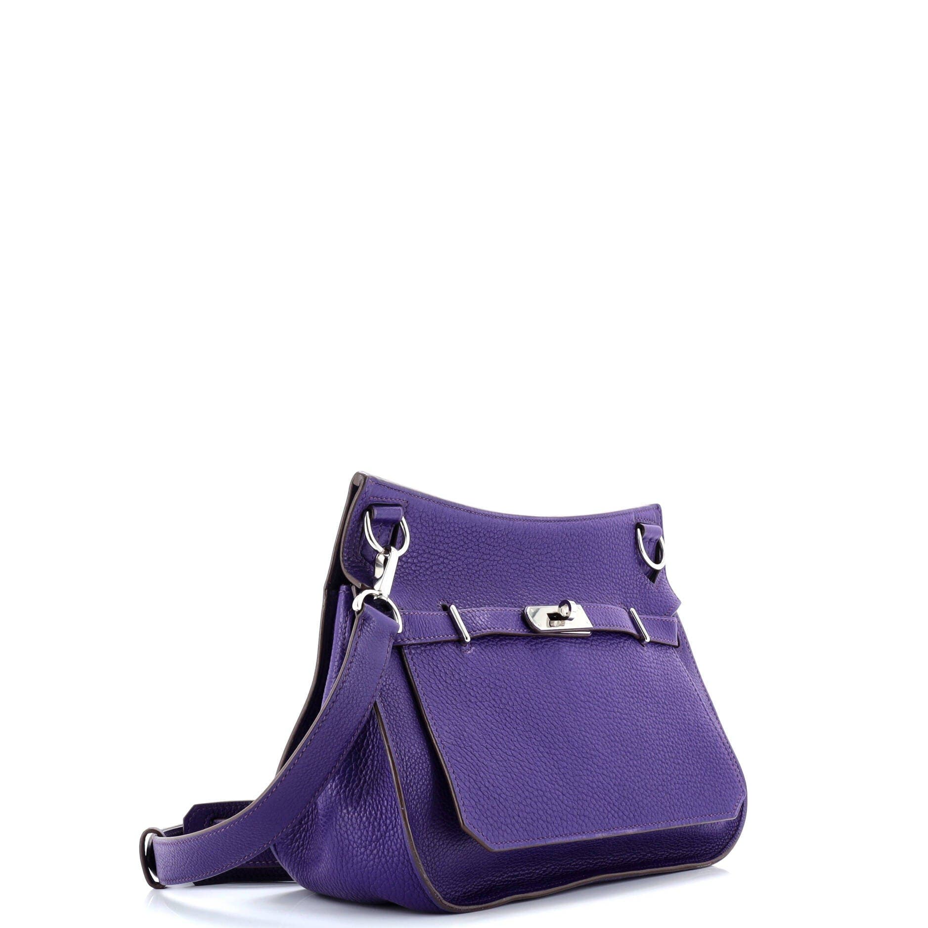 Pre-Owned Hermes Jypsiere Bag Clemence 28, Alternate, color, Iris