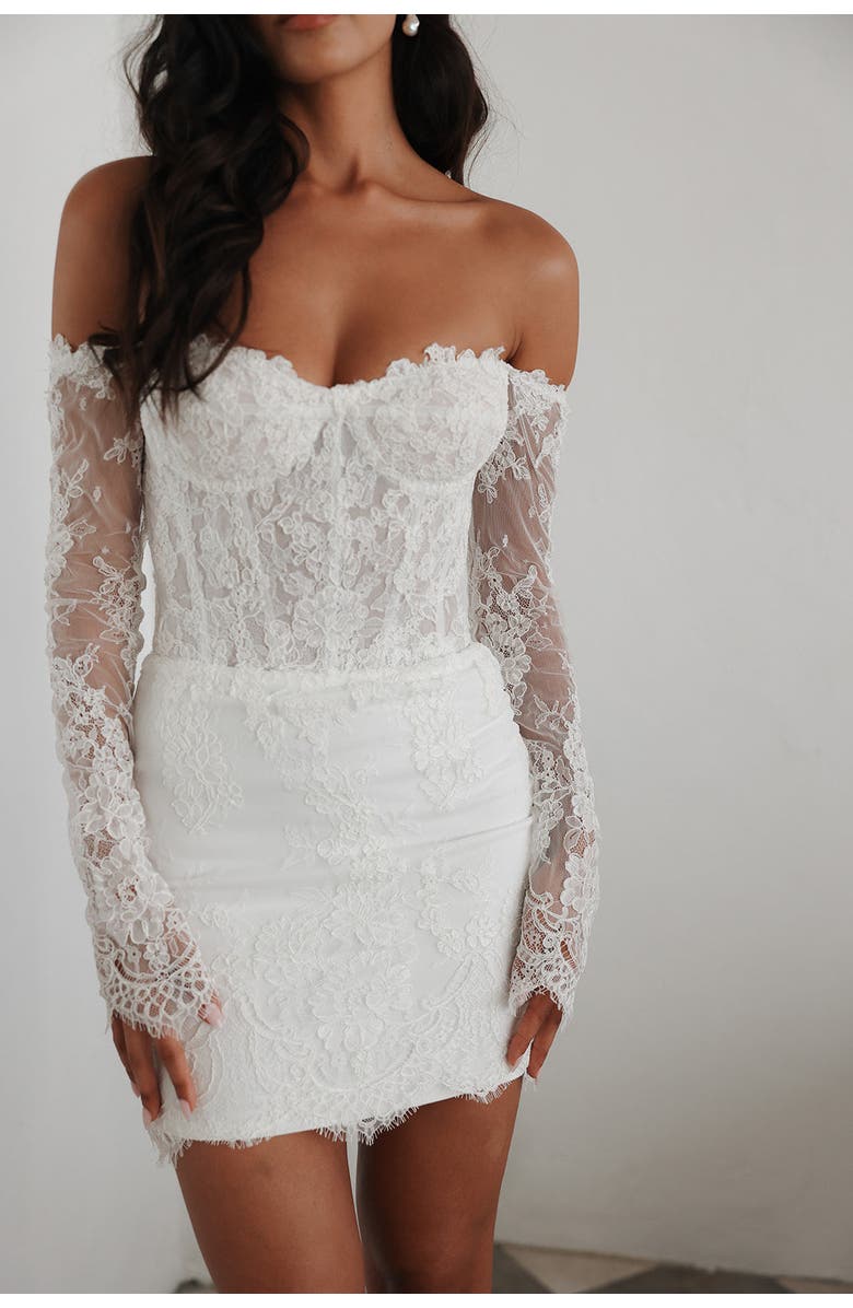 Untamed Petals Madeline Mini Dress, Main, color, Ivory