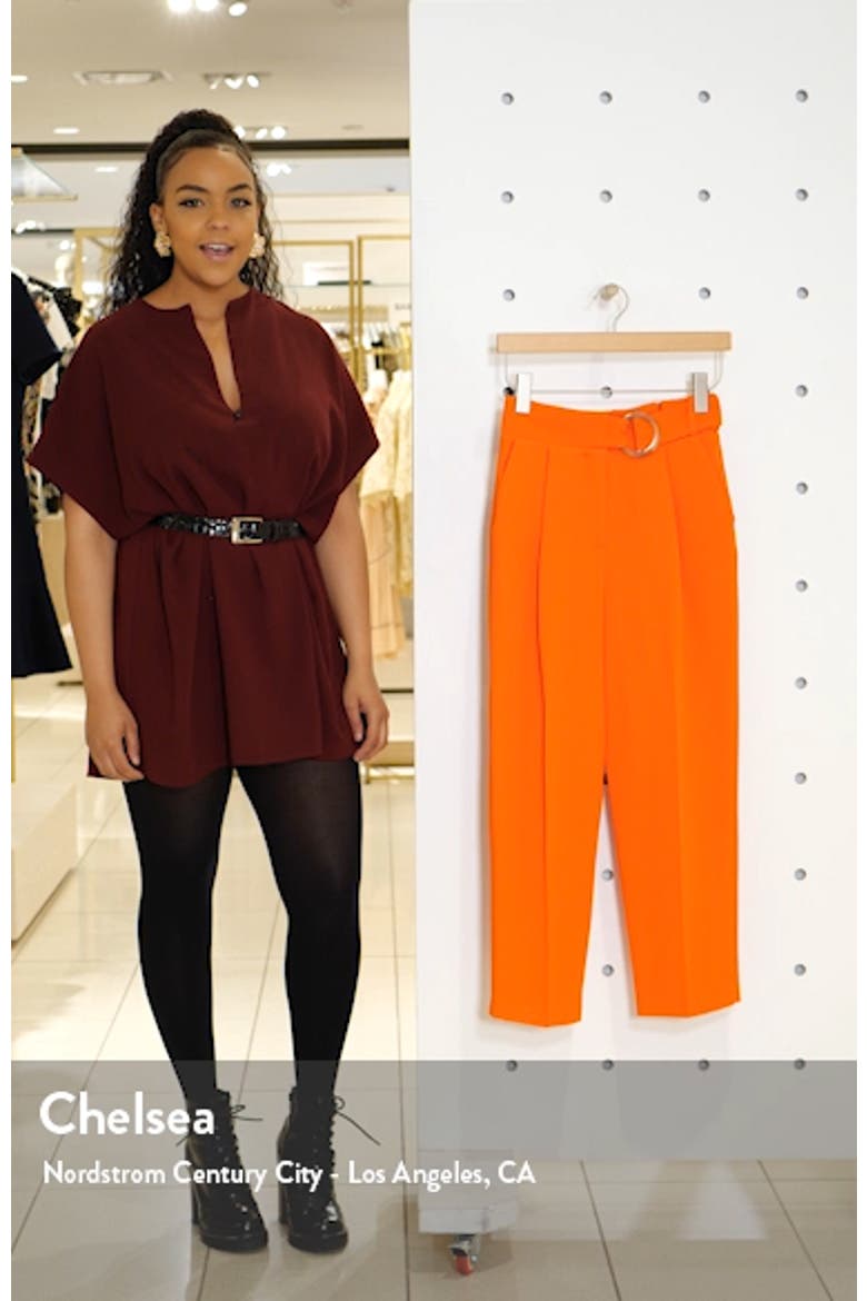 Wilma Belted Peg Tapered Trousers video