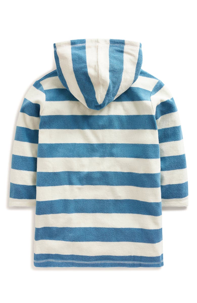 Mini Boden Kids' Appliqué Terry Cloth Hooded Cover-Up, Alternate, color, 