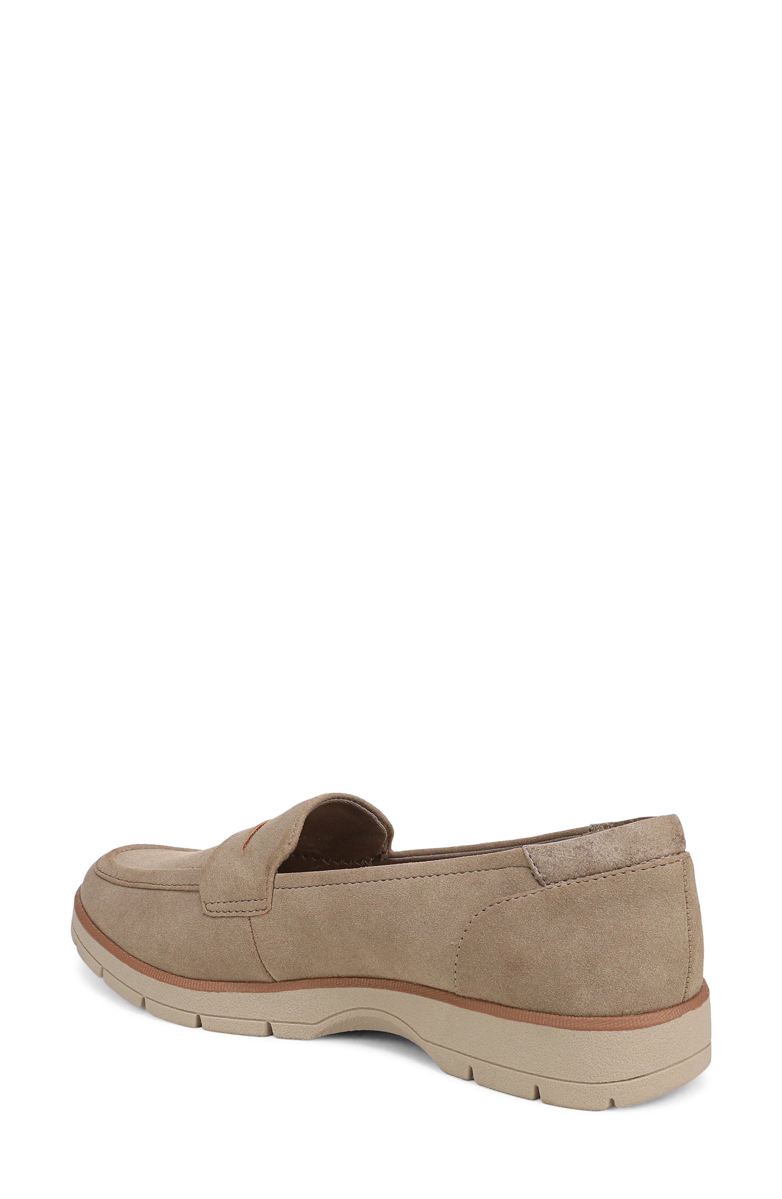 Nice Day Penny Loafer, Alternate, color, TAUPE MICROSUEDE