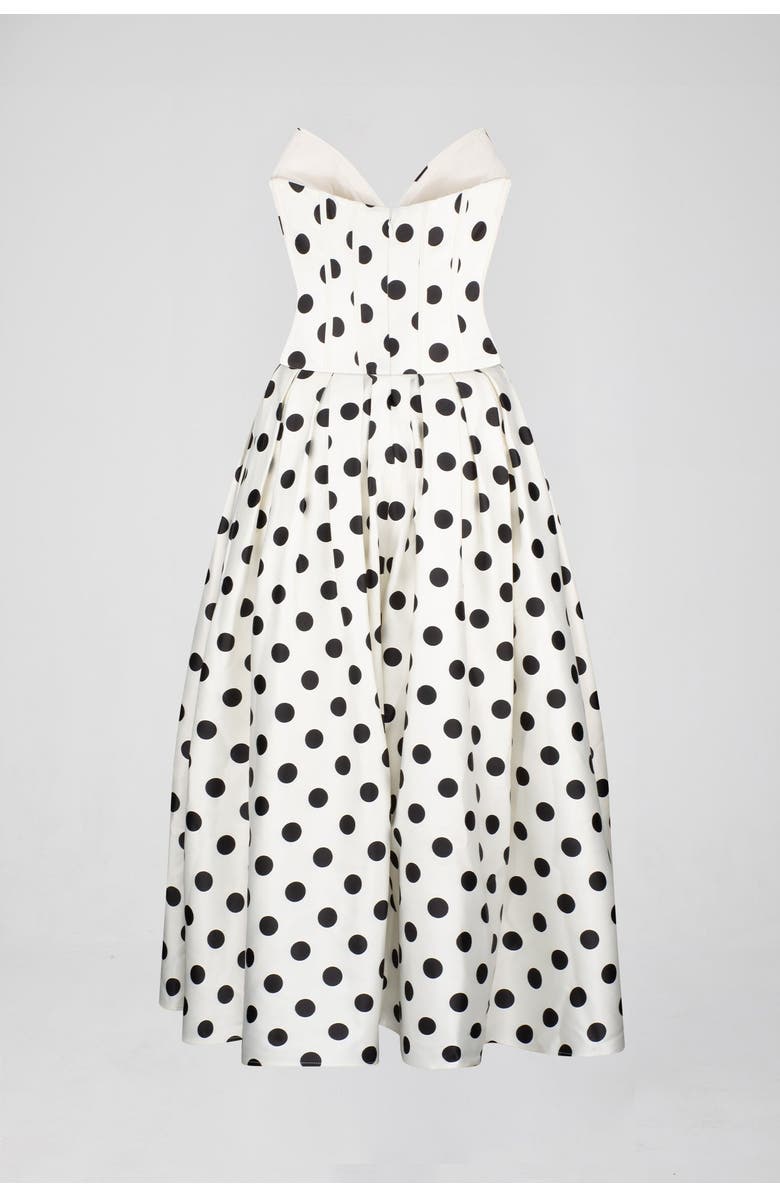 AtoÌr Pepper Midi Dress, Alternate, color, Ivoryblack