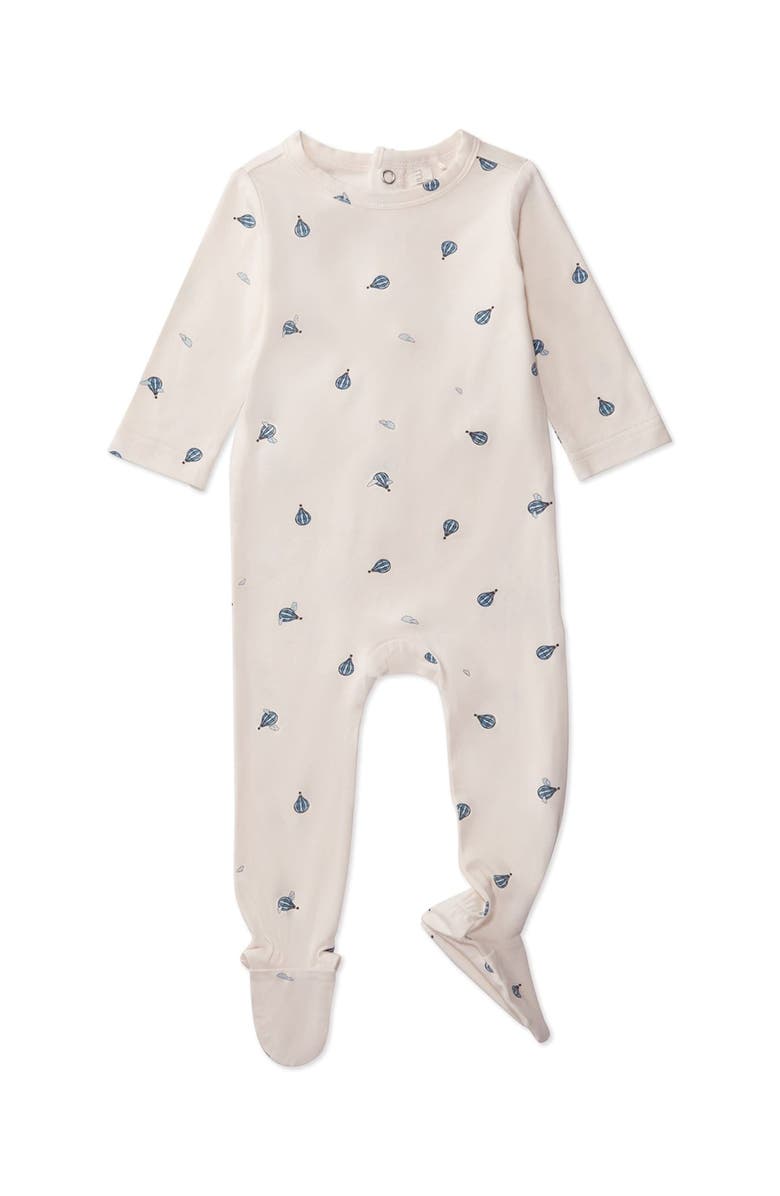 MiniMoi 3 Piece Baby Boys Rayon Blend Footie Set, Alternate, color, Winter White