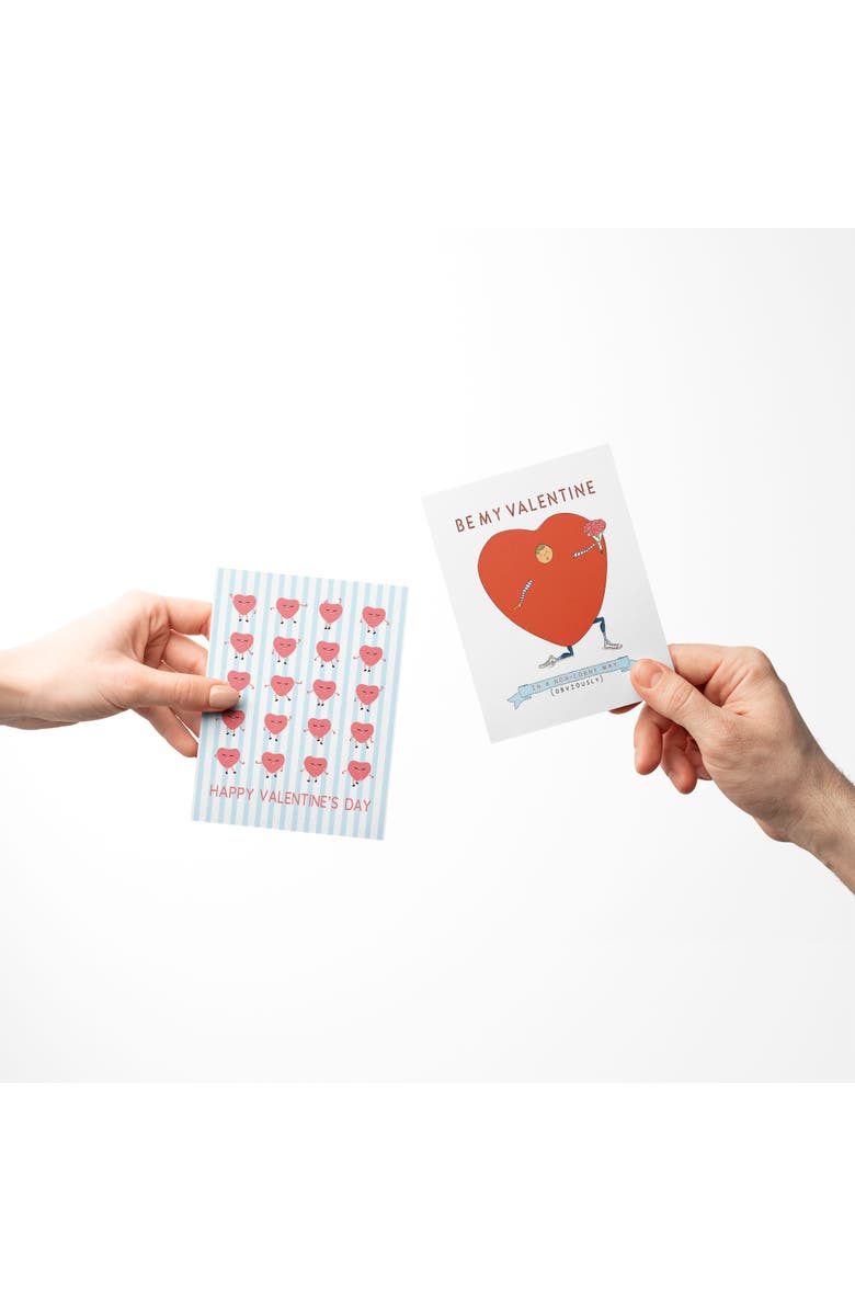 Ramus & Co Valentine's Day Friendship Greeting Card Pack Sets, 'My Cheesy Mice, Non-Corny Valentine, Hearts Dance', Alternate, color, Multi-Pack
