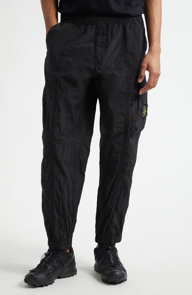 Stone Island Compass Logo Patch ECONYL<sup>®</sup> Nylon Cargo Trousers, Main, color, 