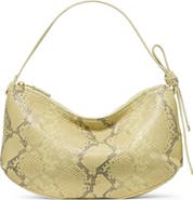 Kate Spade New York loop snakeskin-embossed leather shoulder bag