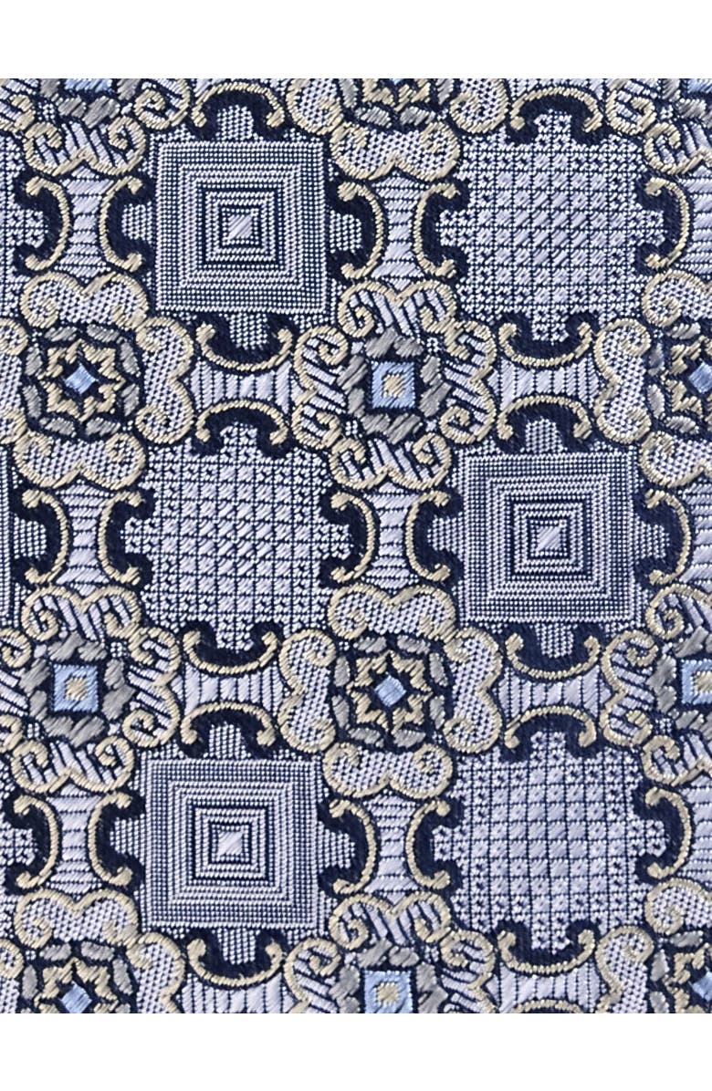 Oak Hill Premium by DXL Big
Tall Spring Medallion Silk Tie, Alternate, color, Grey