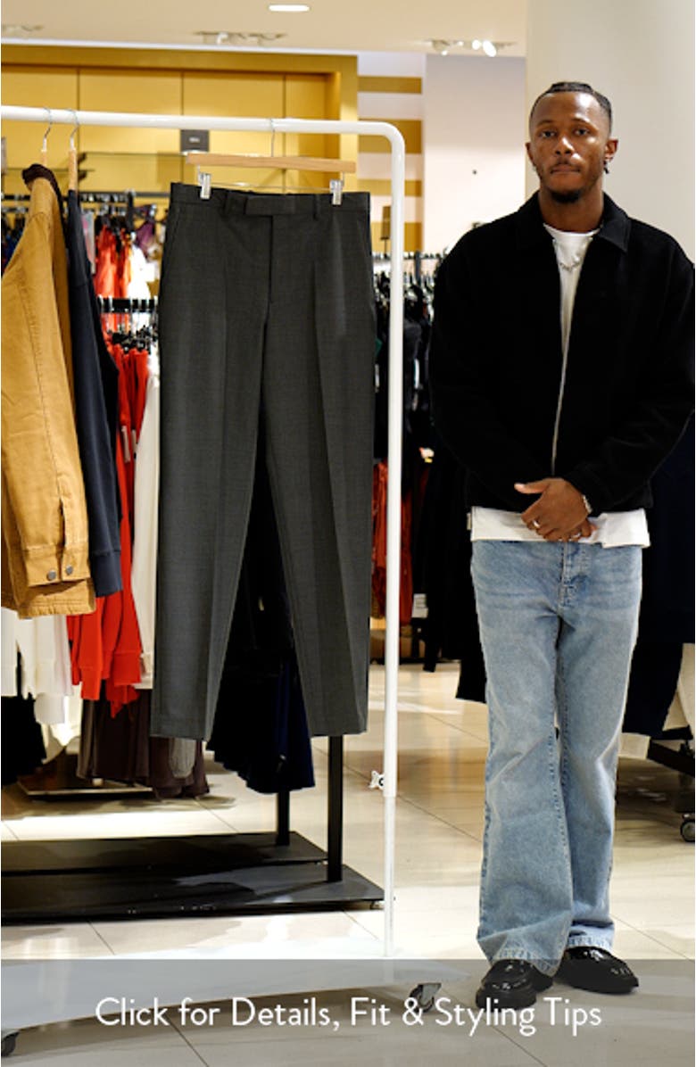 Straight Leg Stretch Wool Dress Pants, sales video thumbnail