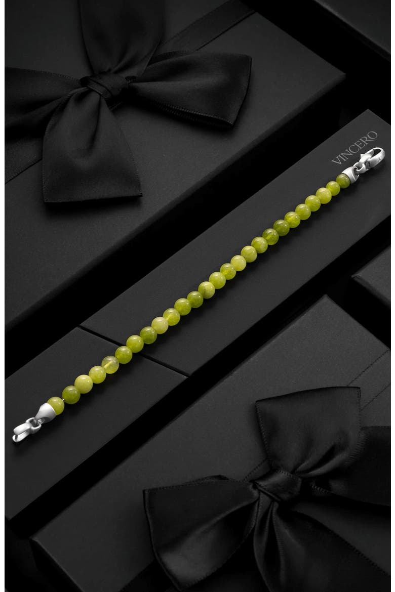 Spiritual Bead Birthstone Bracelet, Alternate, color, AUGUST / PERIDOT