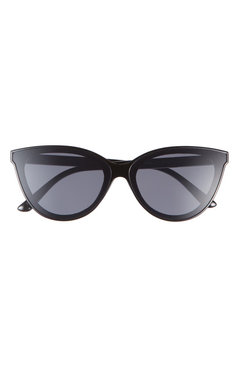 BP. Slim Cat Eye Sunglasses, Main, color, Black