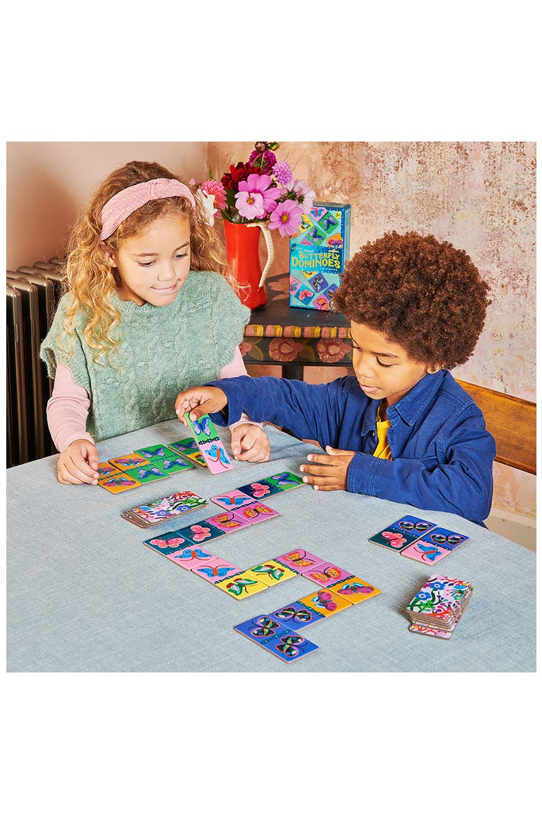 Shiny Butterfly Dominoes, Alternate, color, MULTI