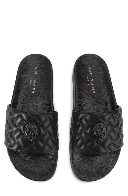 Kurt Geiger London Meena Eagle Slide Sandal In Black