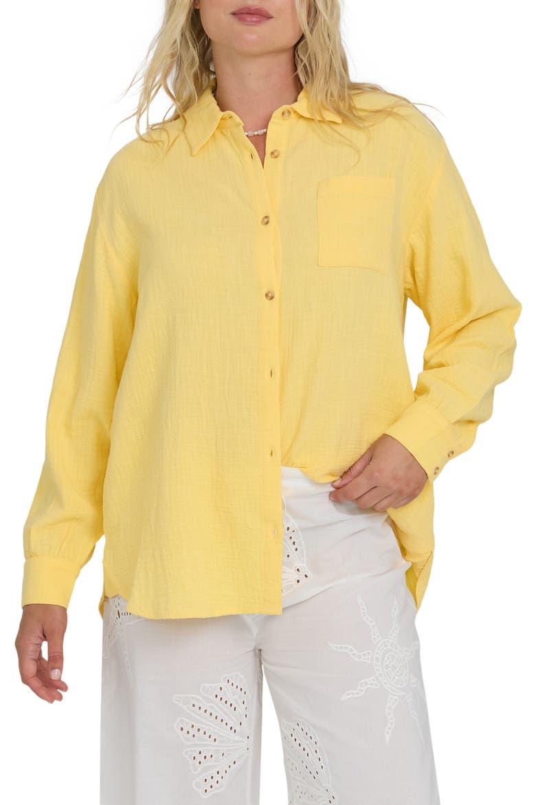 Wanderer Solid Cotton Shirt, Main, color, SUNDRESS