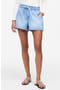 Pull-On Denim Shorts