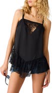 Steve Madden Leonorah Lace Trim Pointed Hem Camisole