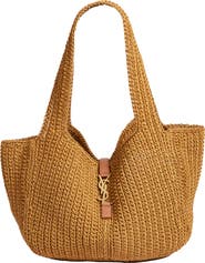 Saint Laurent Le 5 À Bea Woven Tote