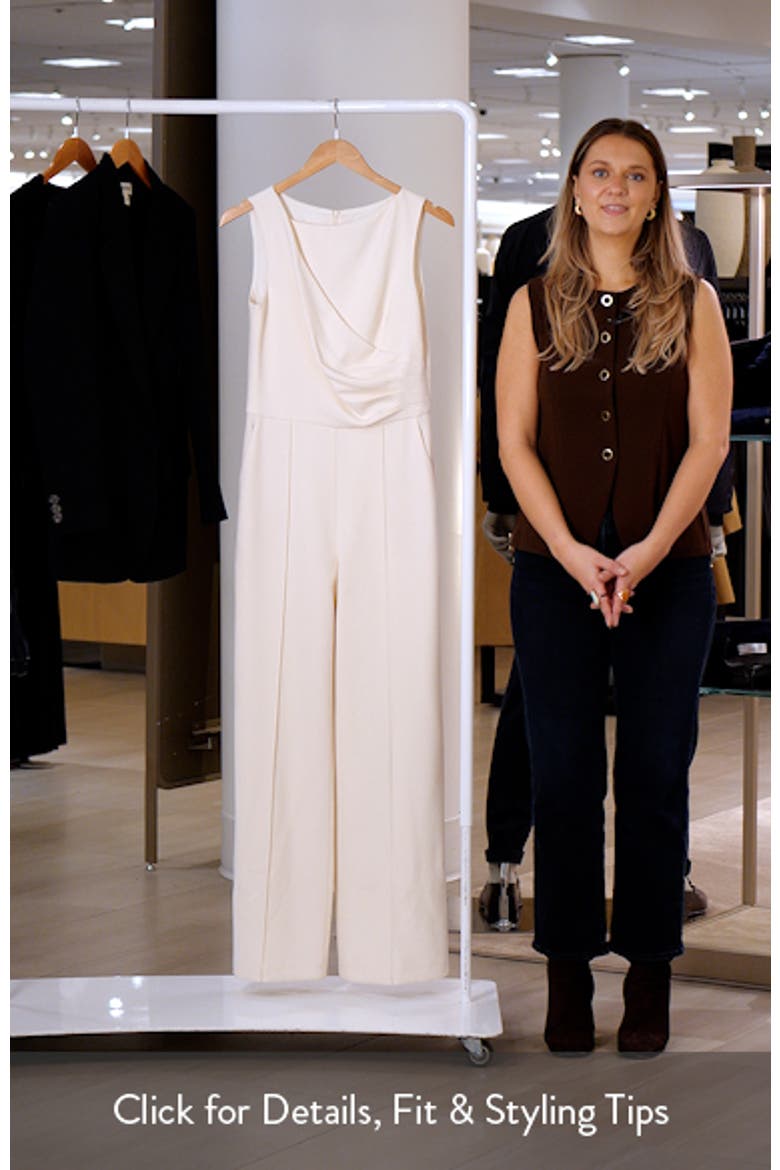 Signature Stretch Crepe Jumpsuit video