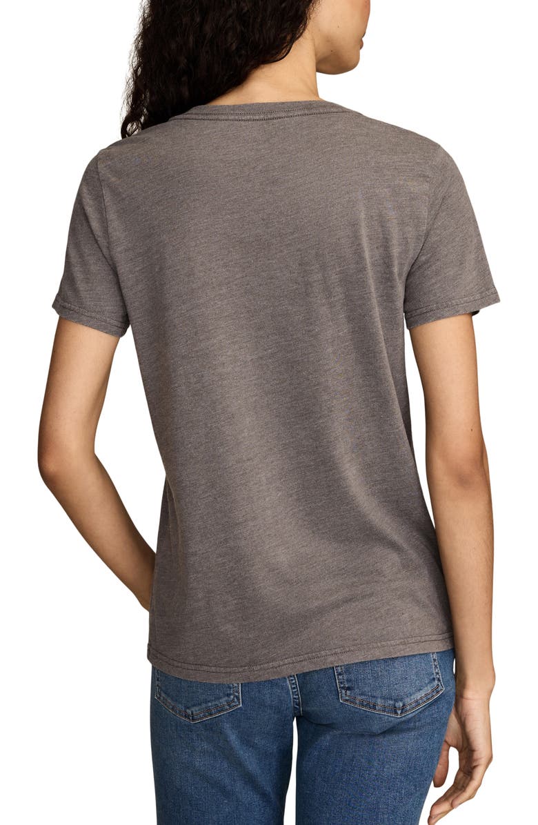 Lucky Brand Classic Floral Butterfly T-Shirt, Alternate, color, Castlerock