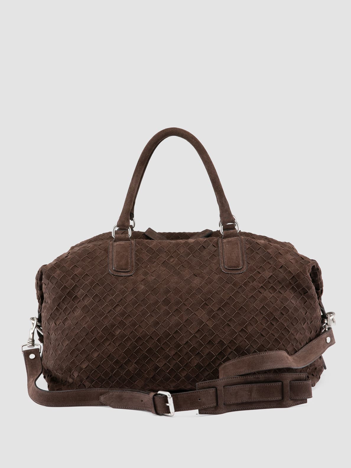 Officine Creative Armor 019 Hand-Woven Weekender Bag, Alternate, color, Brown