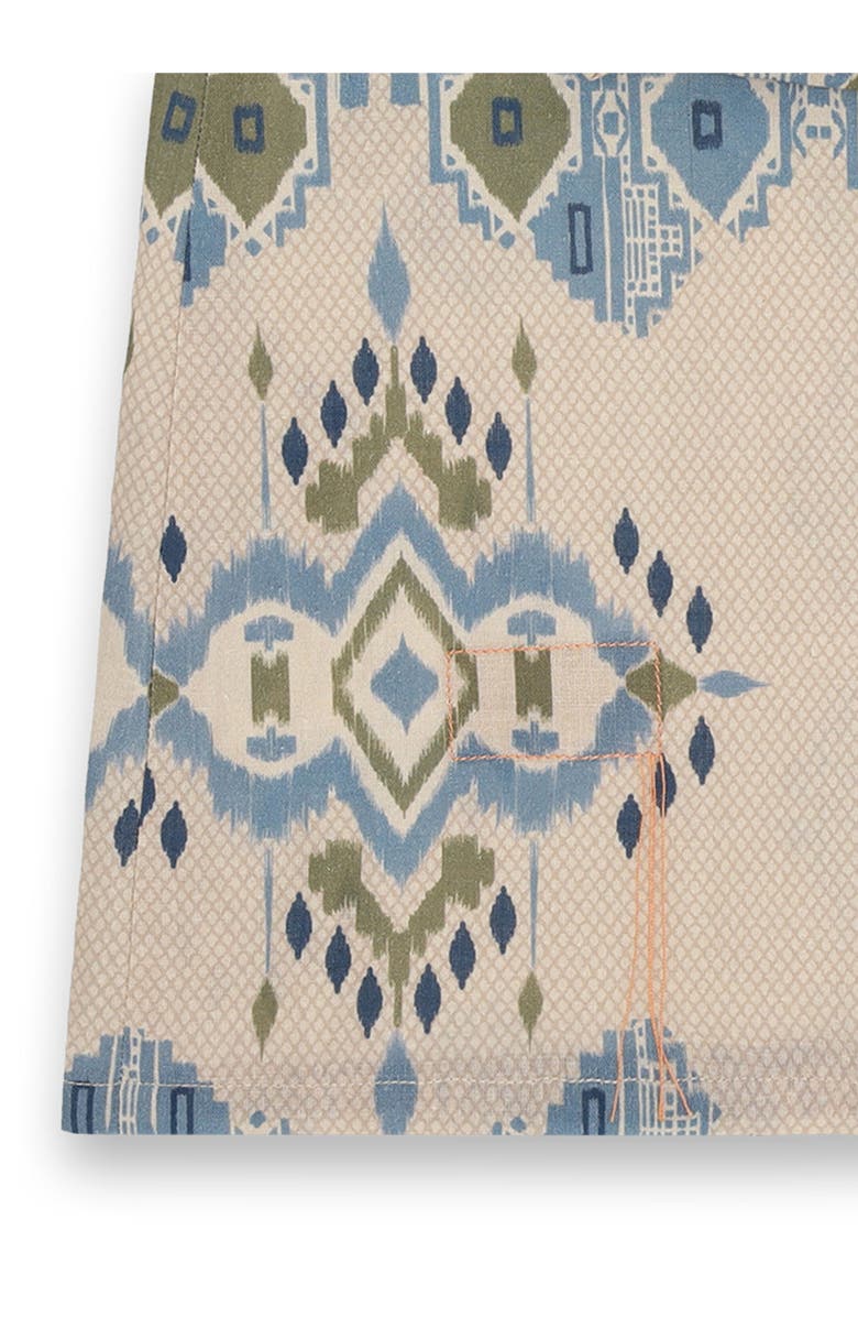 Fortela Printed Caftan Dress, Alternate, color, Dark Orange