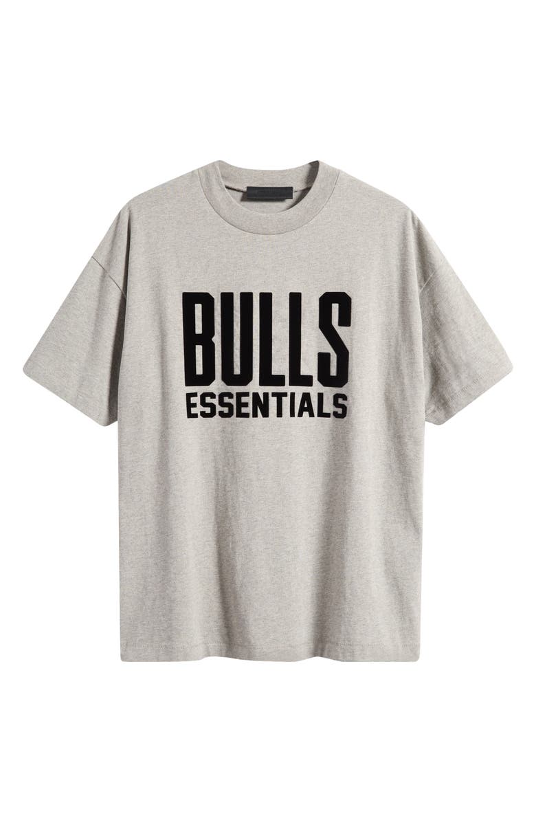 Fear of God Essentials x NBA Chicago Bulls Graphic T-Shirt, Alternate, color, Warm Heather